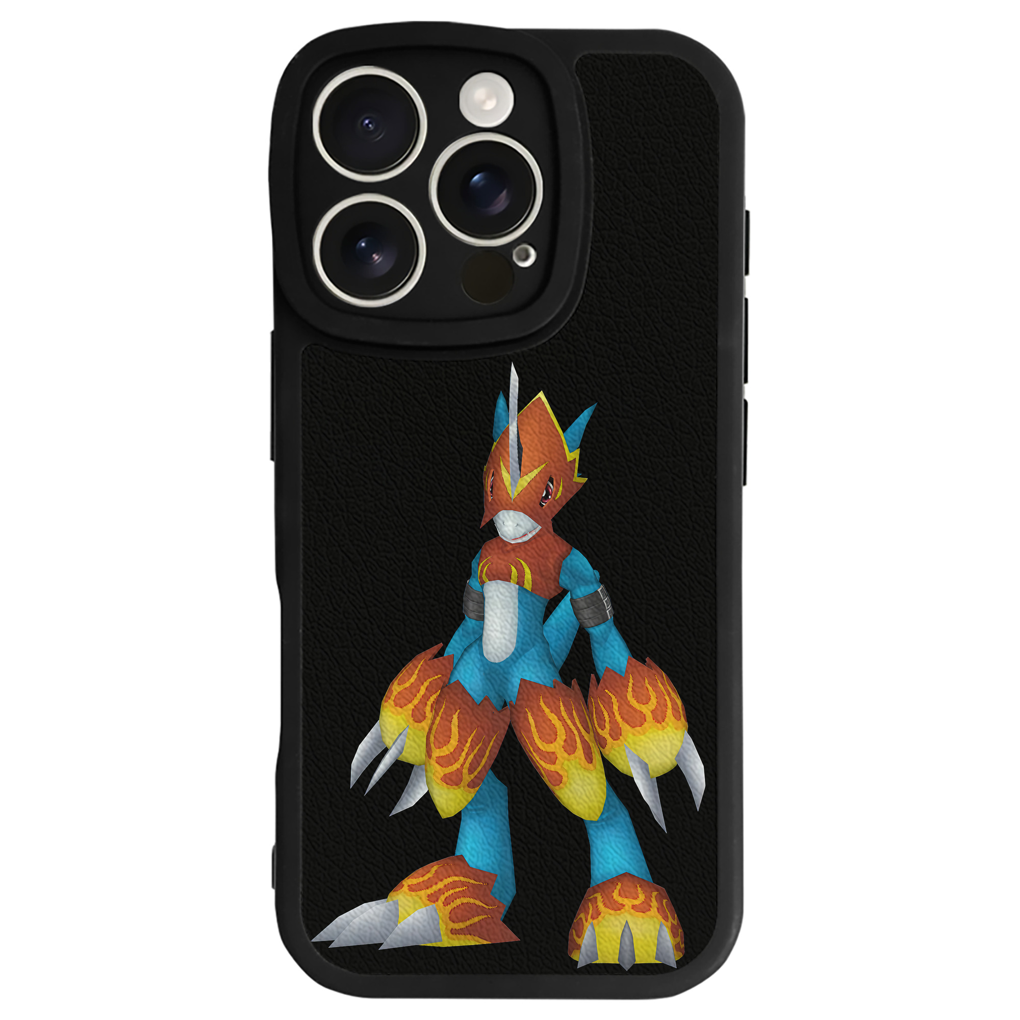 （画像用） Digimon デジタルモンスター/デジモン 【iPhone 16シリーズ対応】シリコンスマホケース（レザー調） 材質：シリコン
